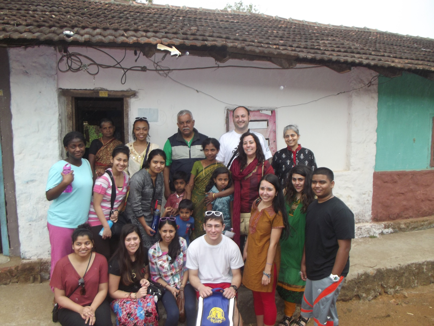 Students and staff visit their partner family in Kanjirappally